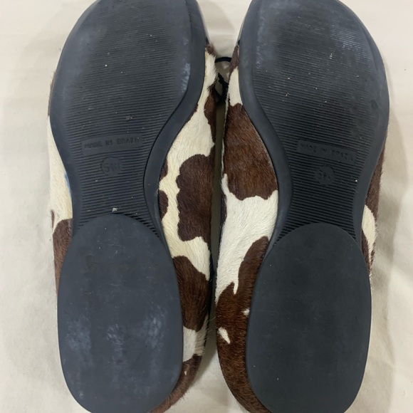 NAKED FEET CALF PRINT FLAT MULE STYLE SLIDES - Picture 4 of 7